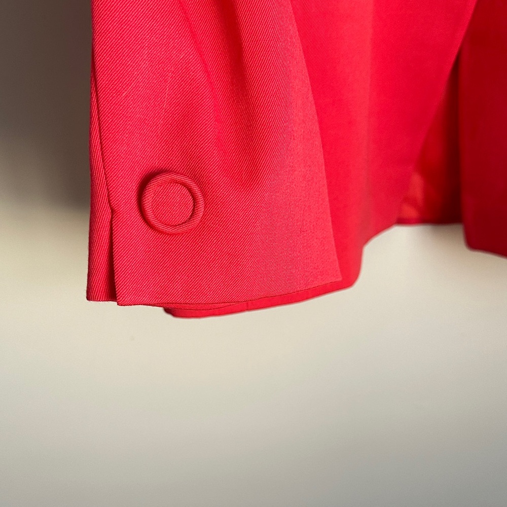 Dior Christian Dior Vintage Women's Vibrant Pink/Coral Button Blazer - Picture 7 of 9